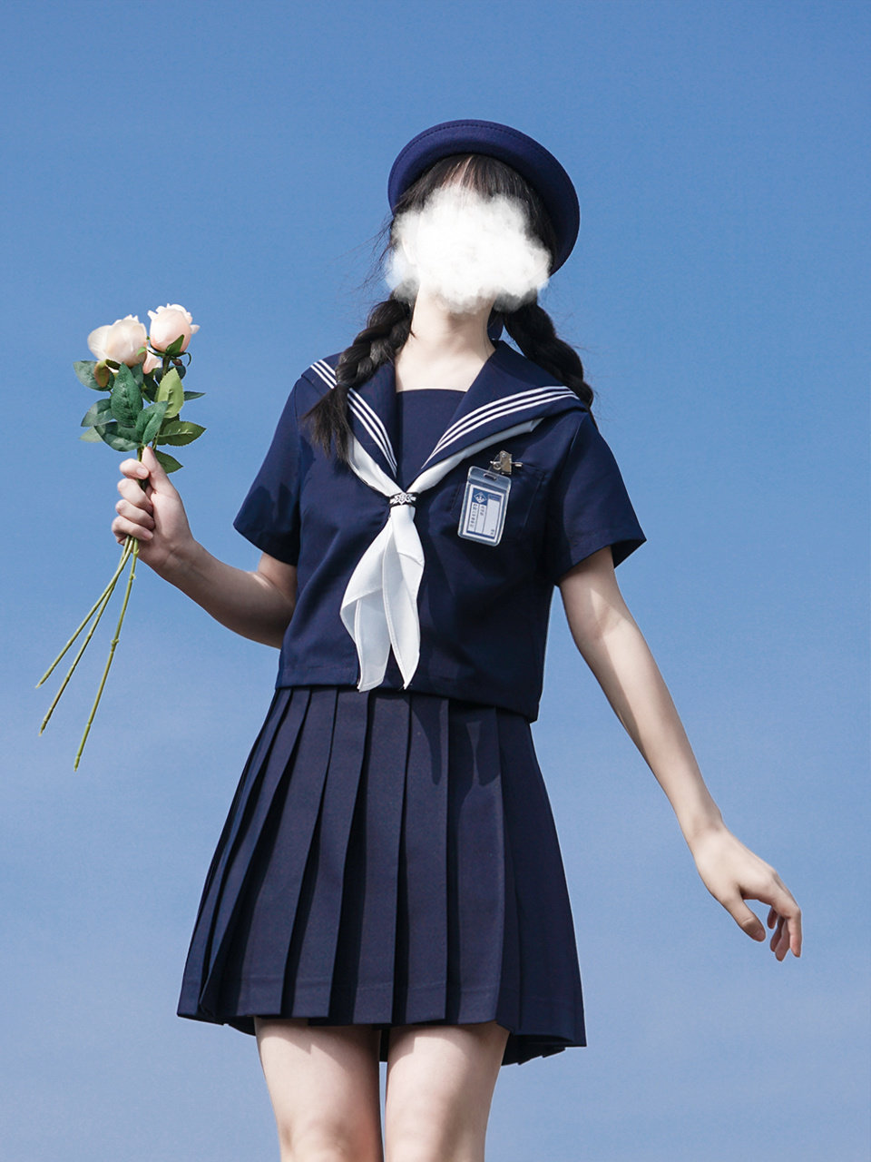 正统jk制服基础款绀三本藏青色海军学院风校供日系水手服春夏套装 三坑日记 正统jk制服基础款绀三本藏青色海军学院风校供日系水手服春夏套装 三坑日记