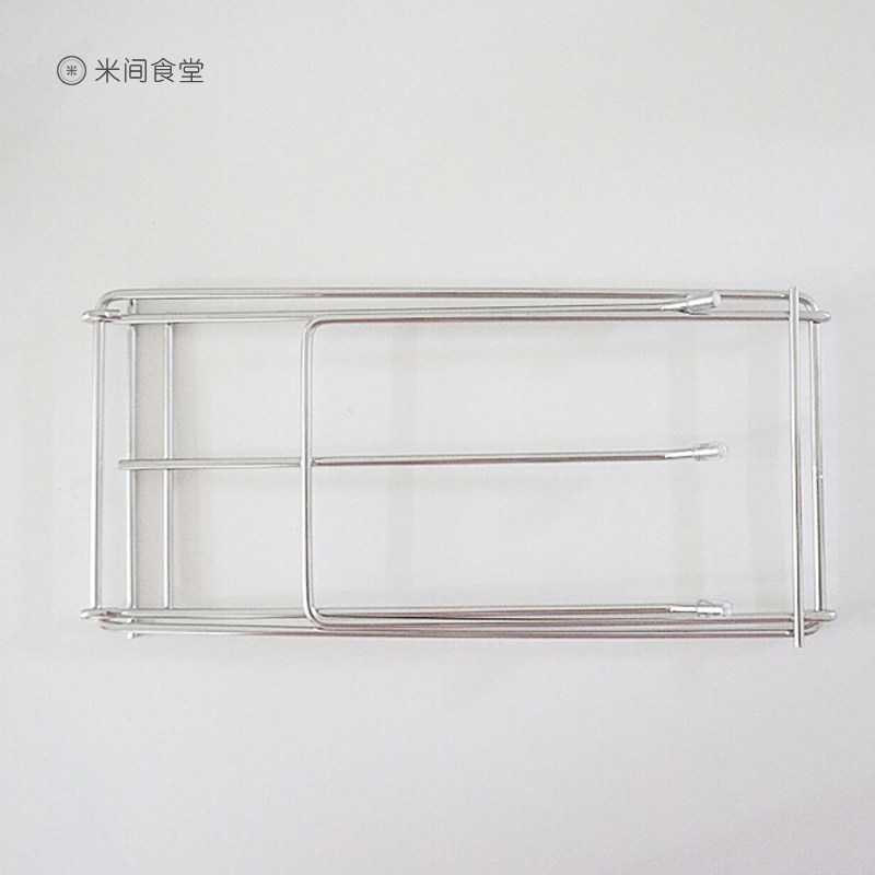 米间 可折叠不锈钢抹布架ins厨房台面抹布沥水架免打孔立式晾晒架,淘宝优惠券,粉丝福利购,淘宝优惠卷