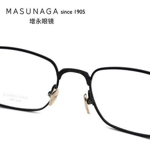 日本masunaga增永眼镜框全框纯钛大框男士商务近视眼镜架URBANITE - 图2