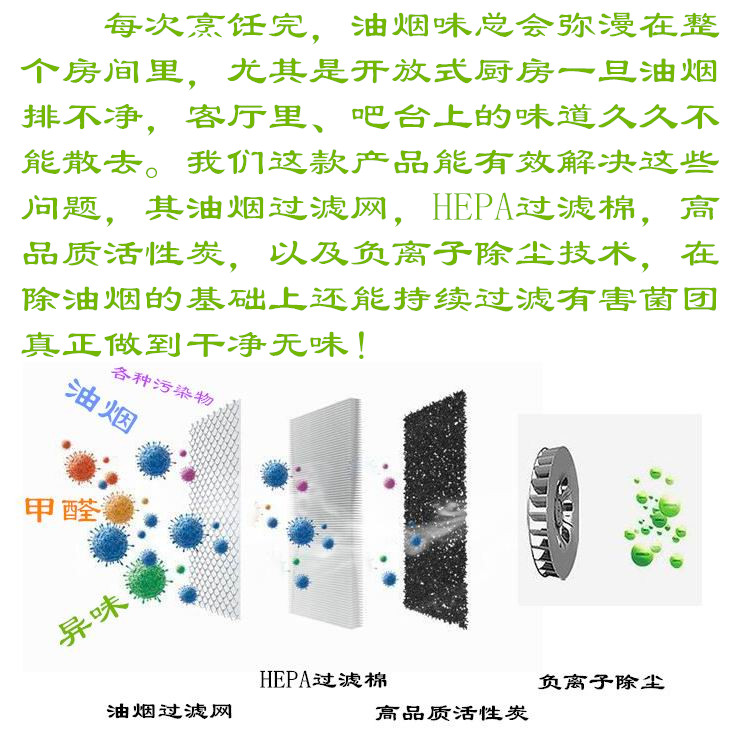 库小型单身公寓迷你内循环不外排无烟管抽油烟机烧烤油炸除油烟商 - 图2