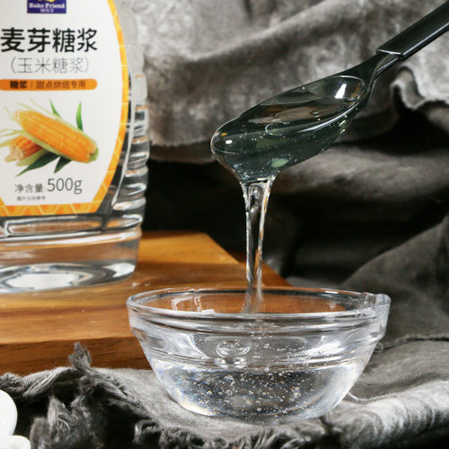 焙芝友玉米糖浆水怡糖浆黑糖麦芽糖糯米船面包蛋糕牛轧糖烘焙材料 - 图1