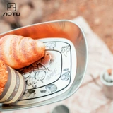 Дорожное снаряжение для кемпинга, портативная посуда, комплект, складная обеденная тарелка, кухонная утварь, европейский стиль