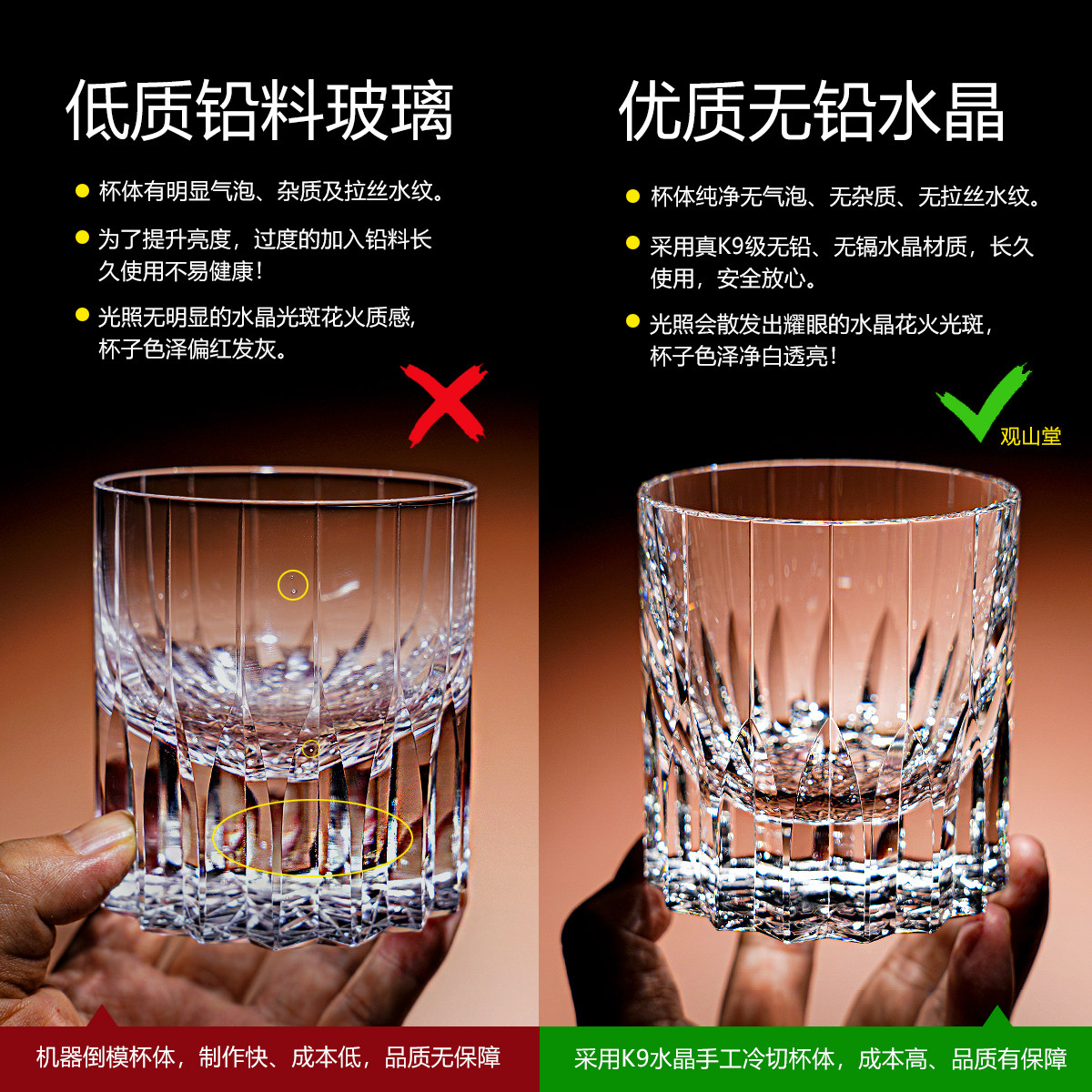 江户切子水晶杯K9无铅星芒杯礼物高级感洋酒杯轻奢高档威士忌酒杯,淘宝优惠券,粉丝福利购,淘宝优惠卷