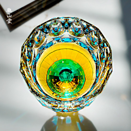 欧式万花筒K9无铅优质水晶酒杯高脚红酒杯啤酒杯高颜值杯子礼物 - 图1