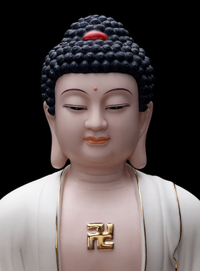 德化白瓷陶瓷阿弥陀佛三宝佛供佛