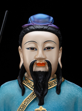 纯铜药王神像家用供奉医圣孙思邈