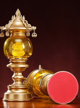 五龙莲花粉金宫灯家里供佛供观音