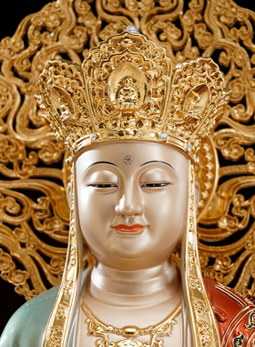 纯铜地藏菩萨像佛像摆件