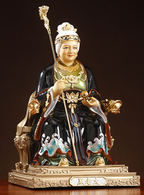 纯铜黑老太太神像黑妈妈北方保家