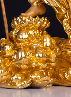 纯铜面然大士佛像乌尤鬼王菩萨