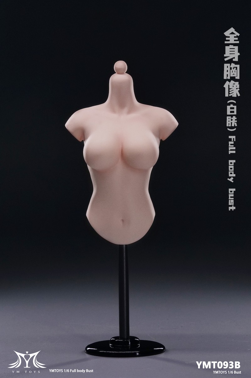 现货YMTOYS 1/6兵人半身胸像展示台 YMT092/ymt093女头雕展示支架 - 图2