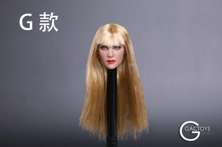 1/6欧美冷酷女性头雕模型GACTOYS GC019共7个款现货适合包胶素体