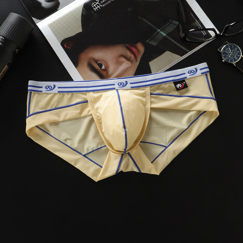 男内裤 三角裤男 冰丝超薄低腰透气透明 夏季青年裤头裤衩潮个性,淘宝优惠券,粉丝福利购,淘宝优惠卷