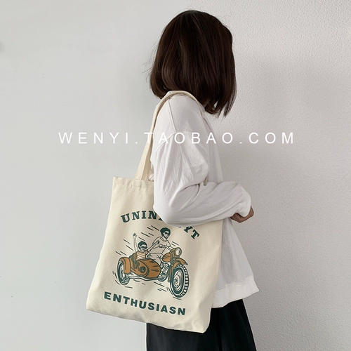 Шоппер, японская универсальная портативная сумка, подходит для студента, коллекция 2021