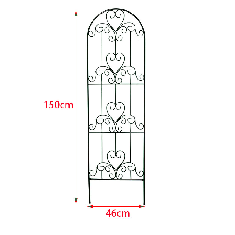 花园围栏阳台铁艺栏栅栏攀爬花支架花盆撑花支撑铁线莲爬藤架花架