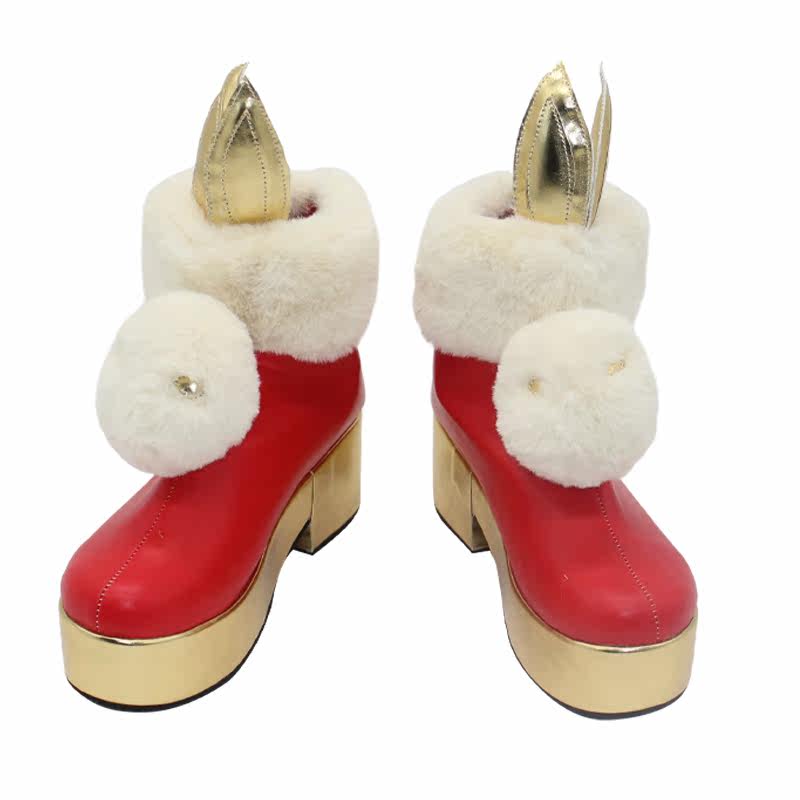 英雄COS联盟手游 格温兔年限定皮肤cos鞋cosplay鞋子定制