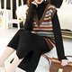 Women's autumn and winter style loose sweater vest for outer wear