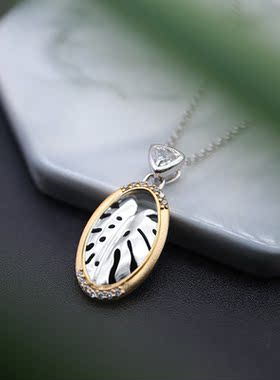 原创项链新款时尚银吊坠闺蜜