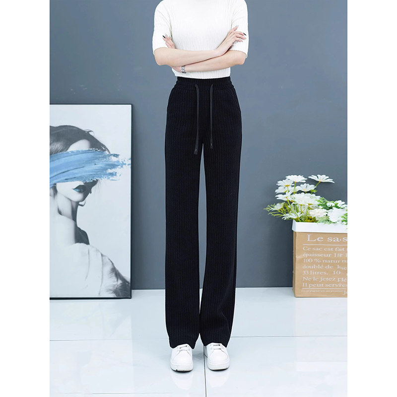 清仓捡漏休闲加绒加厚阔腿裤女秋冬新款宽松高腰窄版灯芯绒直筒裤,淘宝优惠券,粉丝福利购,淘宝优惠卷