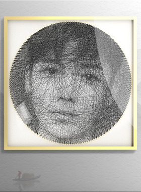 手工照片表白礼物绕线画