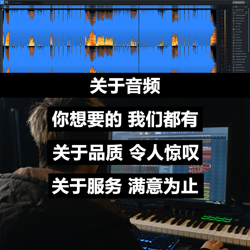 歌曲伴奏制作消音消人声提取音频剪辑移调变调伴奏剪辑制作提取-图2