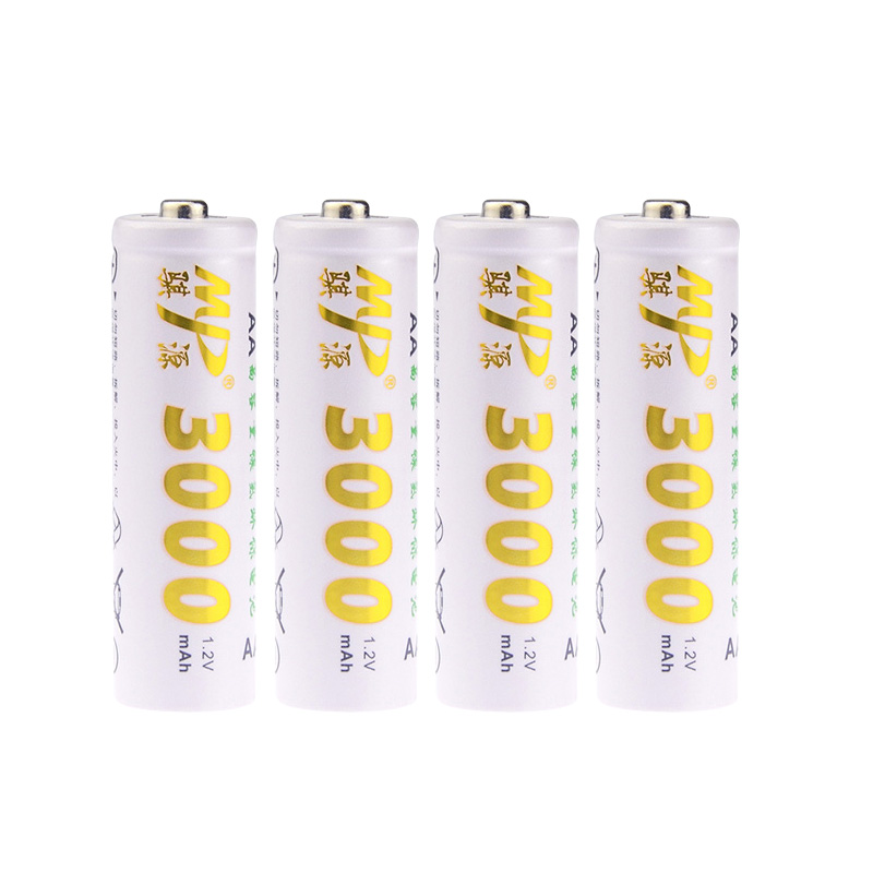 骐源 5号充电电池3000MAH相机KTV话筒鼠玩具AA镍氢五号电池4节装 - 图0