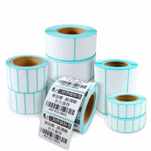 三防热敏不干胶贴纸30*40 20 25 30 35 50 60 70 90 sku小商品标签条码贴标产品型号食品包装外箱标签打印纸 - 图0