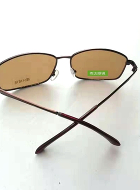 墨镜中老年玻璃时尚风茶色太阳镜