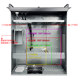 Dual 360 water-cooled EATX motherboard dual power supply 4090 card