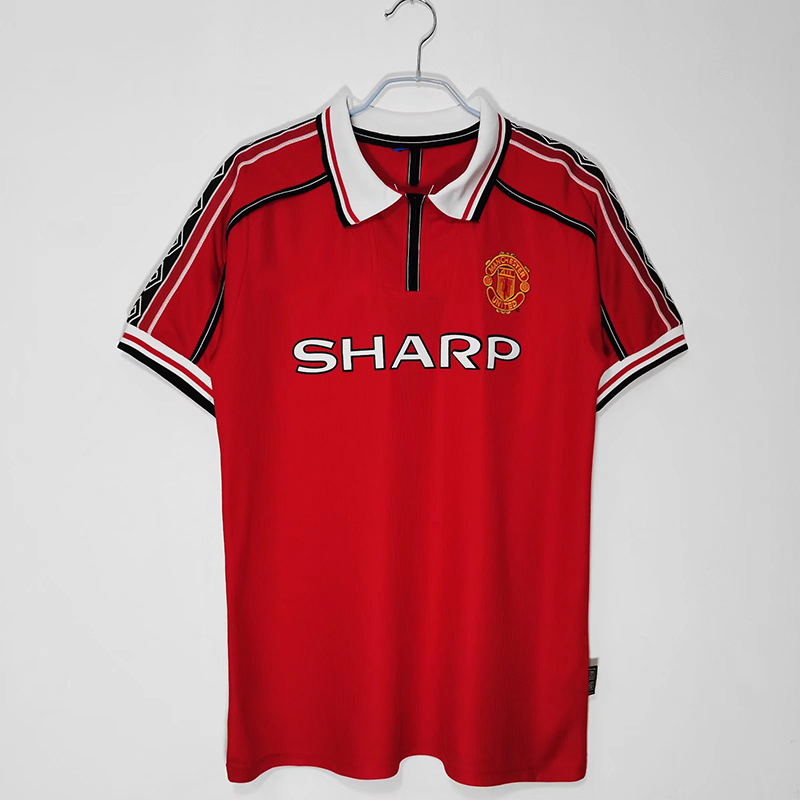 98 99 Retro Manchester BECKHAM United Long Soccer Jerseys - 图3