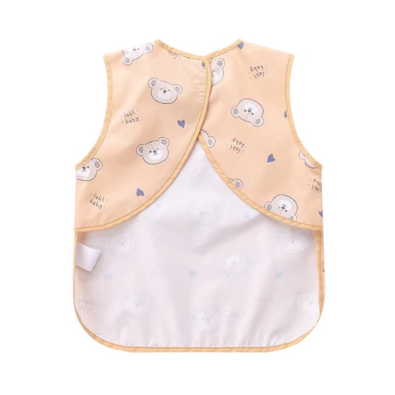 Waterproof and dirt-proof children's bib with clothes worn inside out