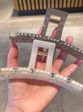 高级感发抓女头饰大号发量多盘发