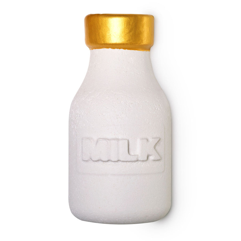 新款包邮英产LUSH milky牛奶豆奶豆乳瓶泡泡浴芭泡澡沐浴球190克