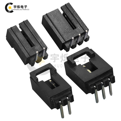 杜邦带锁扣2.54弯针插座飞机头CD-ROM弯插TJC8带扣接插件2AW-12P - 图3
