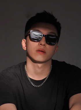 韩版潮人眼镜日落色潮近视街拍