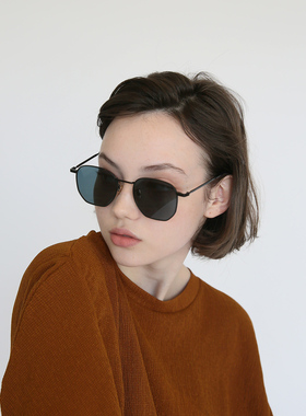 韩版方框男女偏光太阳镜复古显瘦