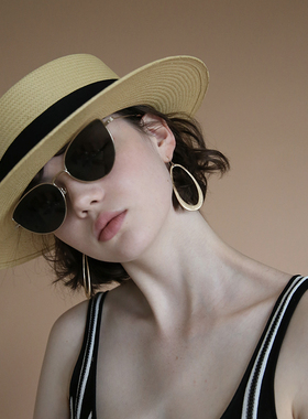 复古猫眼三角形辣妹高级感2026夏老钱风防紫外线太阳镜墨镜方圆脸