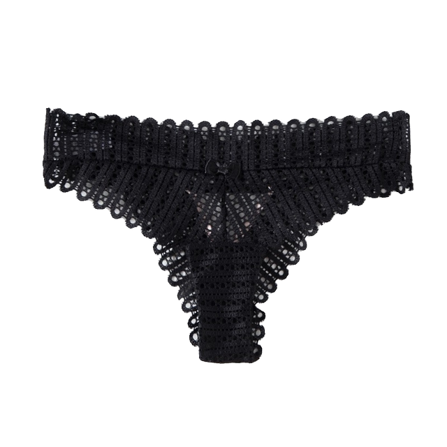 Sexy European and American lace hollow hot thong women
