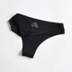 Women's ice silk one-piece traceless large size half-butt underwear