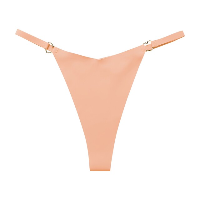 Ice silk one piece seamless ultra-thin sports thong for women