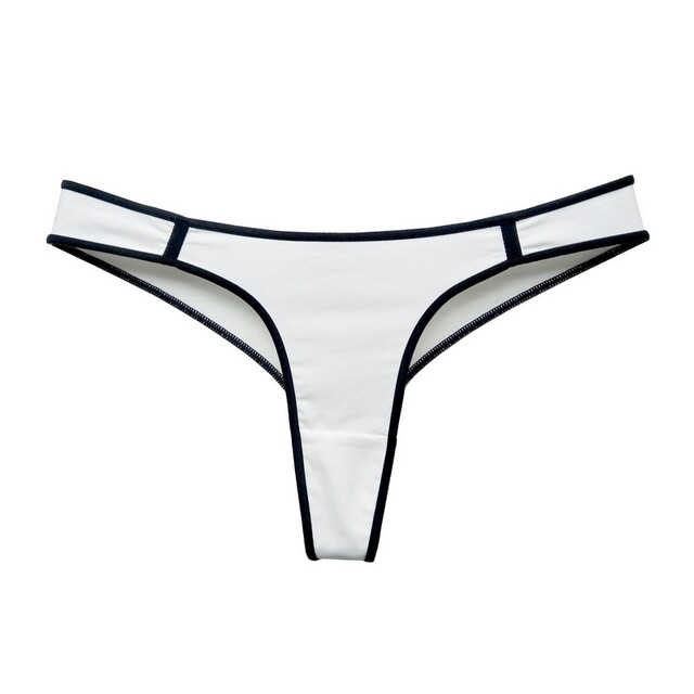 Pure cotton thong women's low waist sports T-shaped underwear