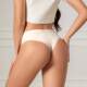 One piece ice silk seamless fitness thong for women