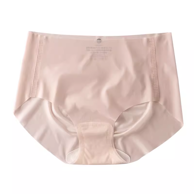 超薄冰丝裸感面膜内裤女2024新款中腰包臀无痕运动健身三角内裤,淘宝优惠券,粉丝福利购,淘宝优惠卷