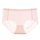 Mid-rise one-piece seamless hip-covering briefs without curling