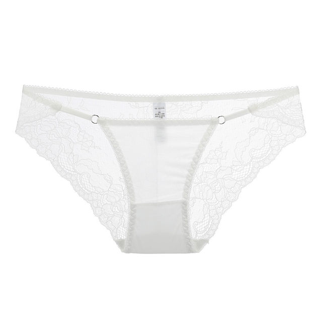 3-pack of European and American white sexy women's patchwork underwear