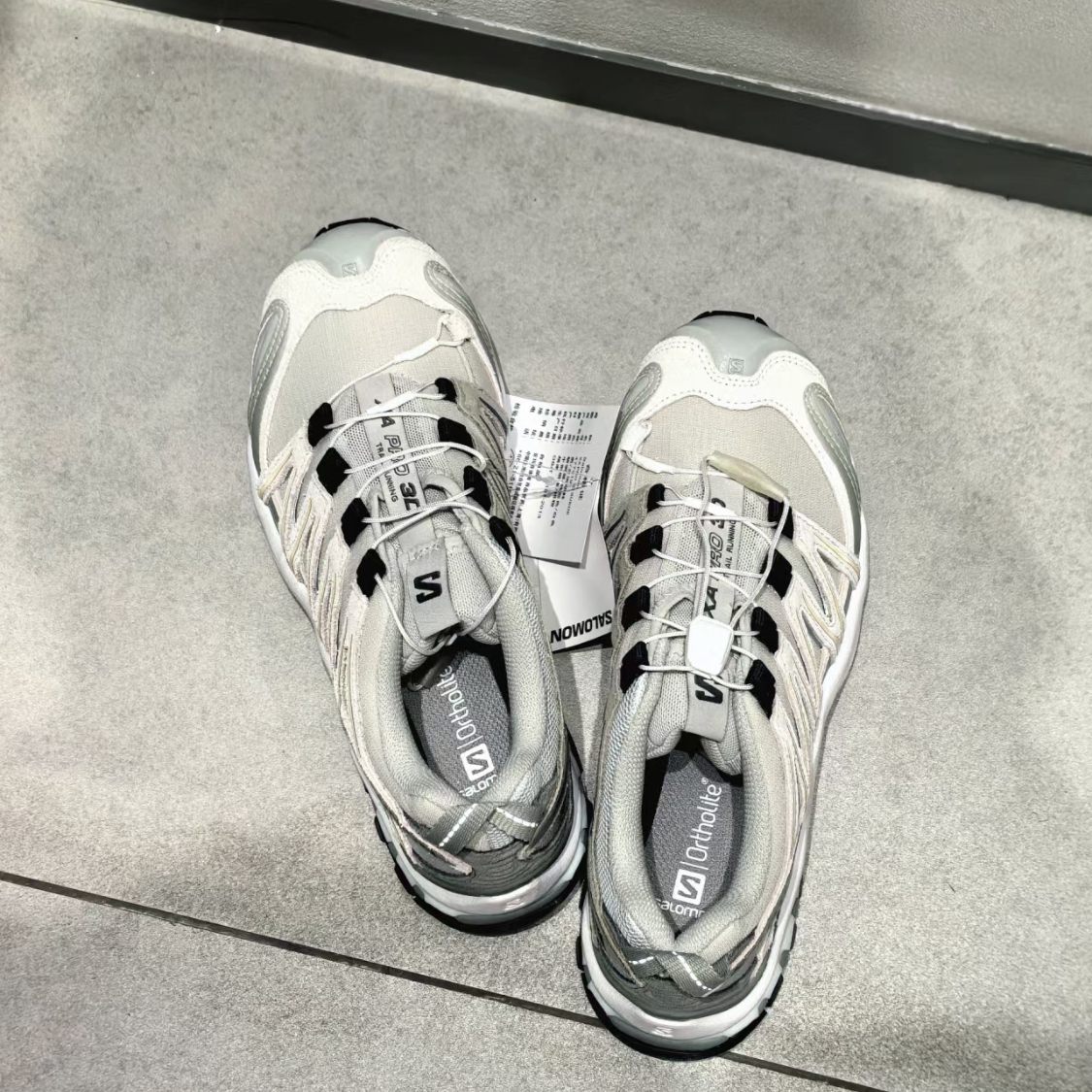 SALOMON XA PRO 3D ADV萨洛蒙冰川白灰登山徒步户外鞋 477919 - 图3