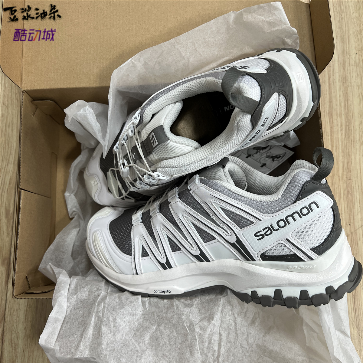 SALOMON XA PRO 3D易梦玲合金白灰萨洛蒙户外飞盘徒步鞋472457 - 图1