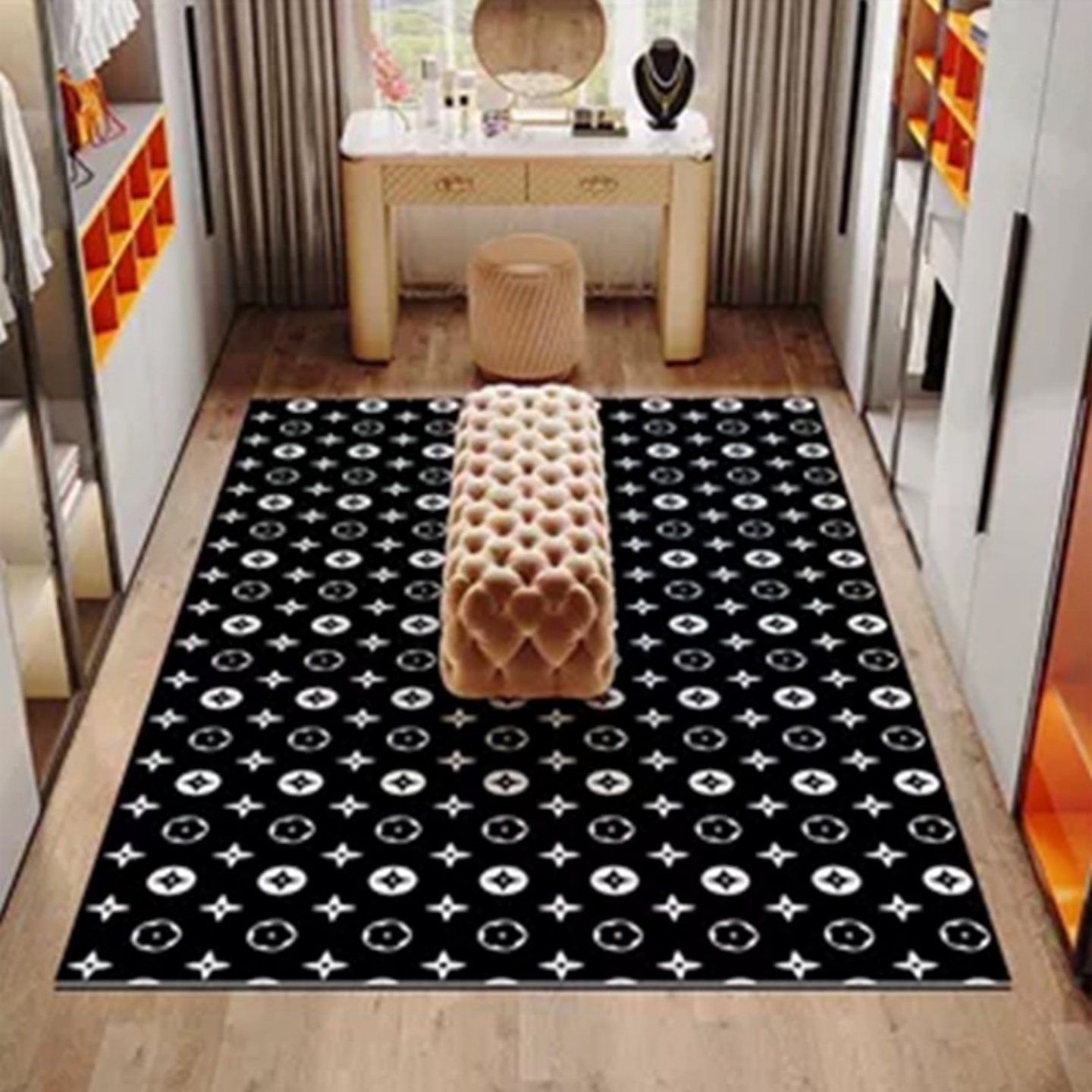 潮牌地毯垫卧室床边毯房间地垫衣帽间客厅全屋可铺大地毯轻奢高级,淘宝优惠券,粉丝福利购,淘宝优惠卷