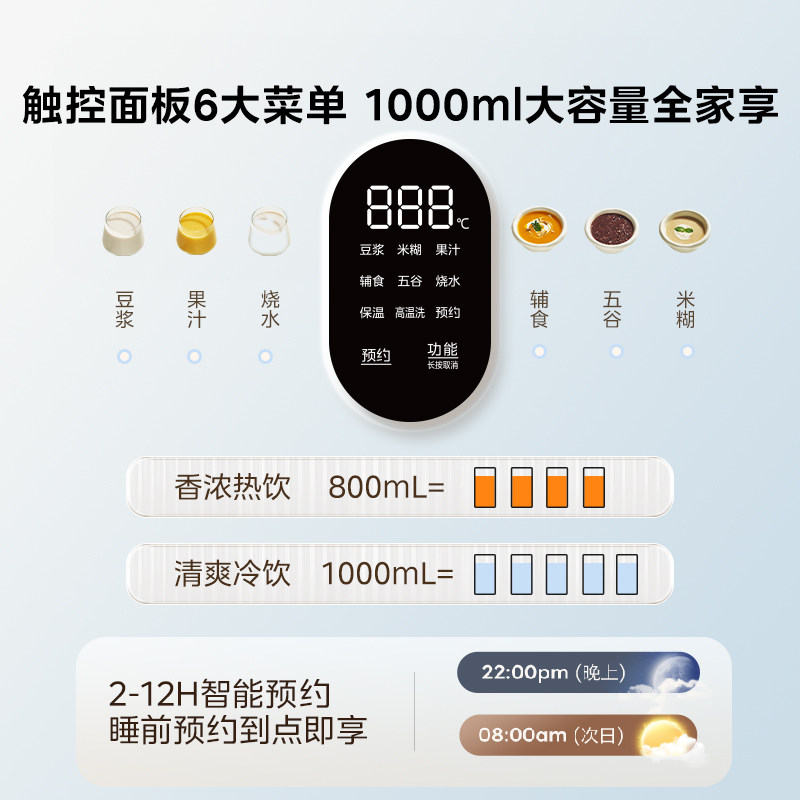 美的家用破壁豆浆机全自动小型榨汁料理无渣一体机官方正品新款,淘宝优惠券,粉丝福利购,淘宝优惠卷