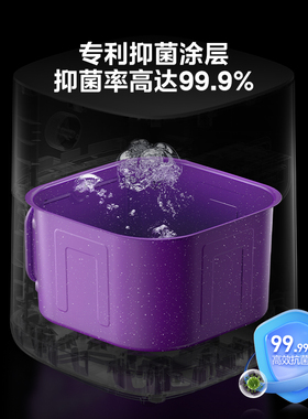 美的空气炸锅炎烤双热源可视大容量旋钮控温家用煎烤烘炸一体机